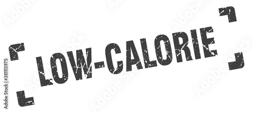 low-calorie stamp. square grunge sign isolated on white background