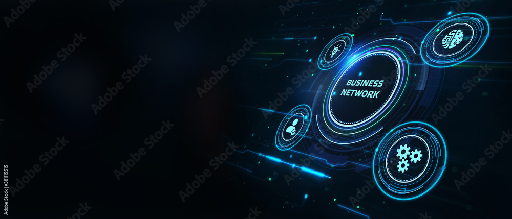 Business, Technology, Internet and network concept. Online Business Network. Business, Technology, Internet and network concept. Online Business Network.