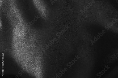 Black textured leather texture. Imitation leather