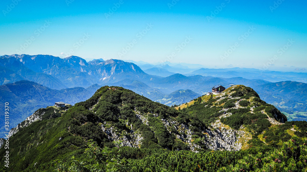 Obraz premium Salzkammergut is an Austrian region of lakes and Alpine ranges near Salzburg.