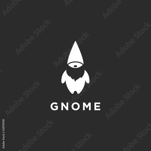 abstract gnome logo. gnome icon