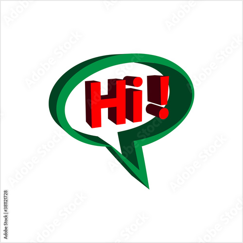 Hi Icon, Hello Icon, Greeting, Friendly Greeting, Attention Attract Gesture