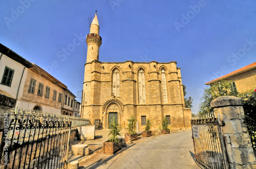 Haydar Pasha Mosque, formerly St. Catherine's Church  -  a historic mosque in North Nicosia, Cyprus photo