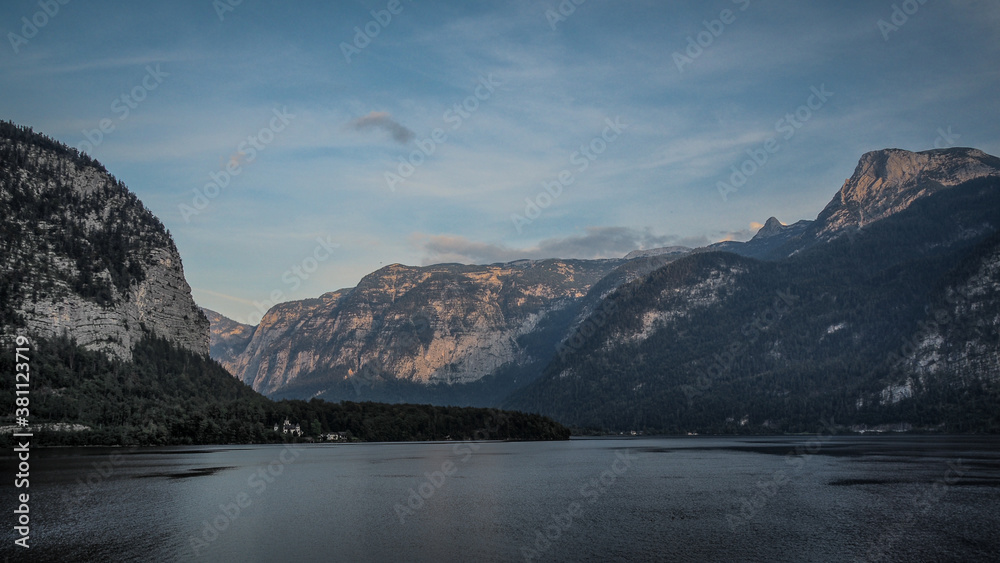 Obraz premium Salzkammergut is an Austrian region of lakes and Alpine ranges near Salzburg.