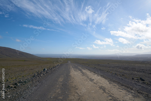 Highland road  route 35  roads of iceland  vulcanic scenery  beautiful landscape  summer 2020