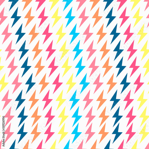 Flash retro colorful seamless pattern 