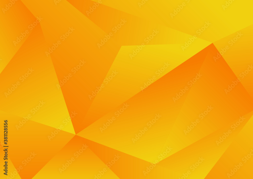 Abstract yellow geometric low polygon background and texture - obrazy, fototapety, plakaty 