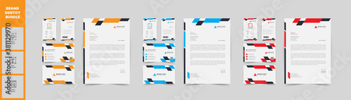 corporate  identity Bundle- Letterhead, business card , id card with 3 color	
