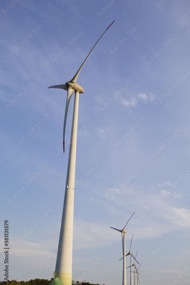 Wind turbines in a wind farm in Brazil Wind turbines in a wind farm in Brazil