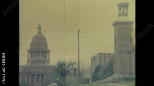 US / Texas - 1963: Capitol Building. Amateur film clip from the 1960's. 