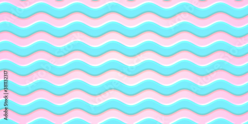 Abstract pink blue color wave line pattern texture background. Cream melted and drips.