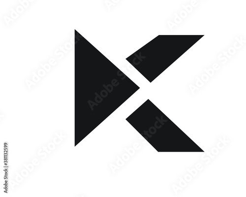 k creative initial logo letters and logo designs