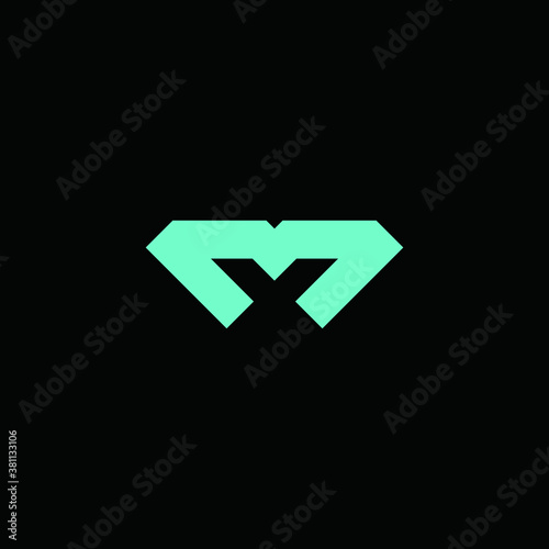 M logo vector MX icon illustrations