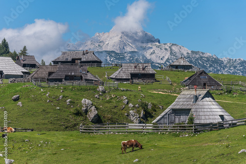 Shepherd's village in Velika Planina, Slovenia photo