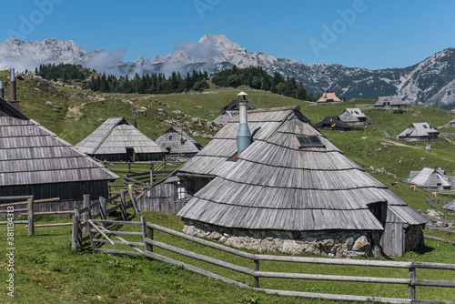 Shepherd's village in Velika Planina, Slovenia photo