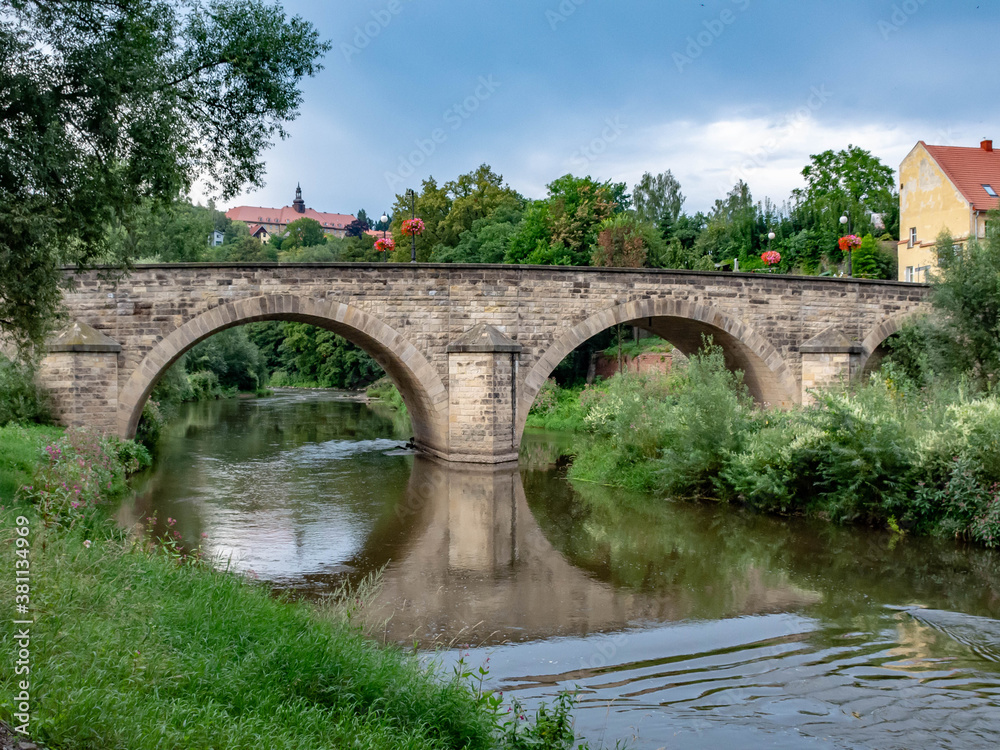 Old bridge over the river