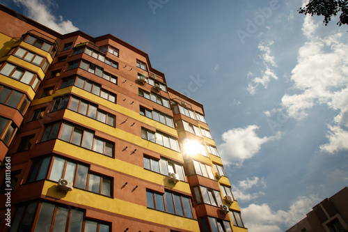 modern bright apartment building 