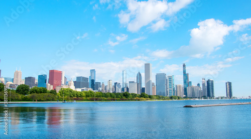 beautiful view of the city of Chicago