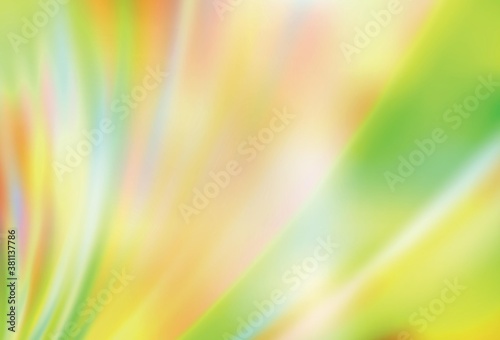 Light Green, Yellow vector abstract blurred layout.