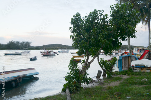 Fishing boats in the Itajuru channel in Cabo Frio, RJ. photo