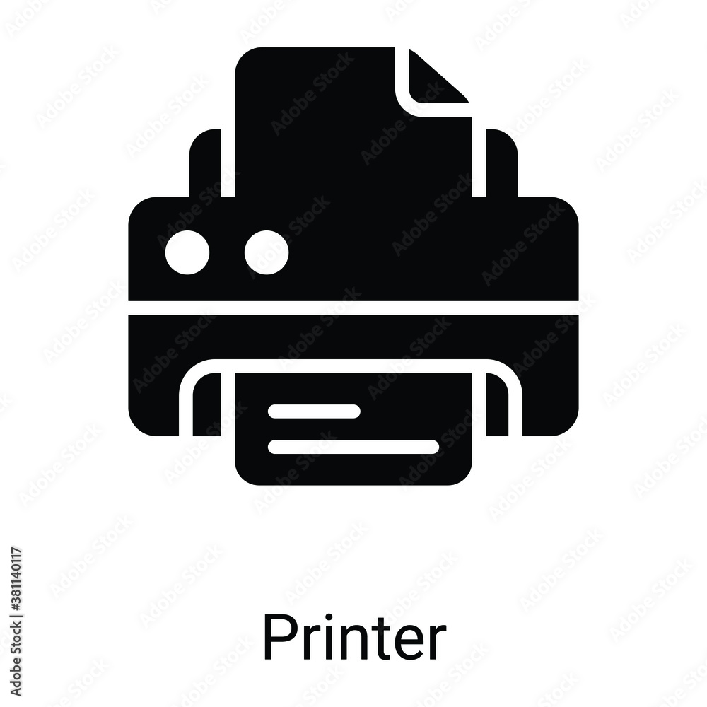 printer icon vector illustration