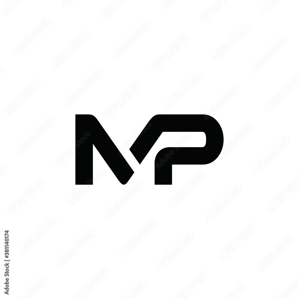 M logo MP vector icon illustrations M logo MP vector icon illustrations