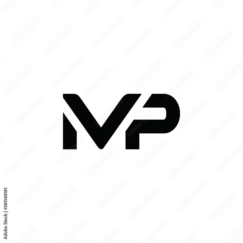 M logo MP vector icon illustrations M logo MP vector icon illustrations