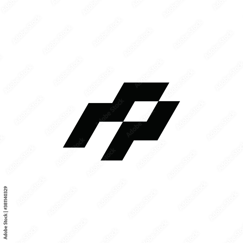 M logo MP vector icon illustrations M logo MP vector icon illustrations