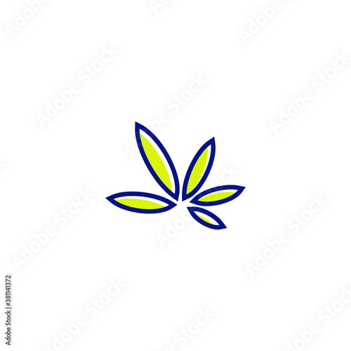 vector logo marijuana icon leaf illustrations
