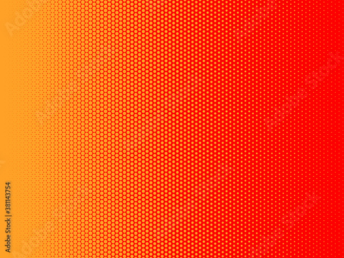 A red and orange halftone dots texture. Ideal for use as a background image or to add graphic texture to your designs.