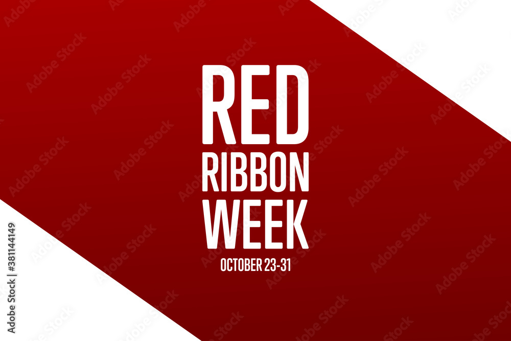 Red Ribbon Week Vector