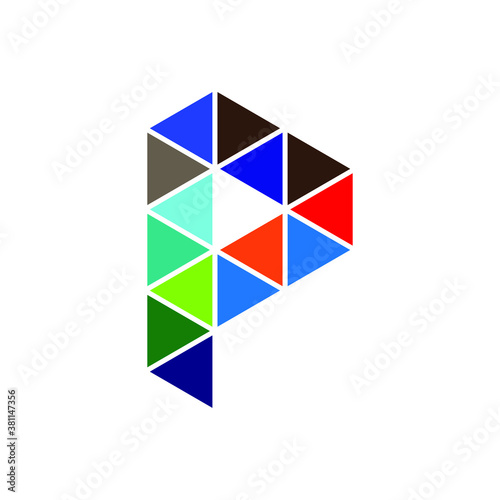 letter P logo design