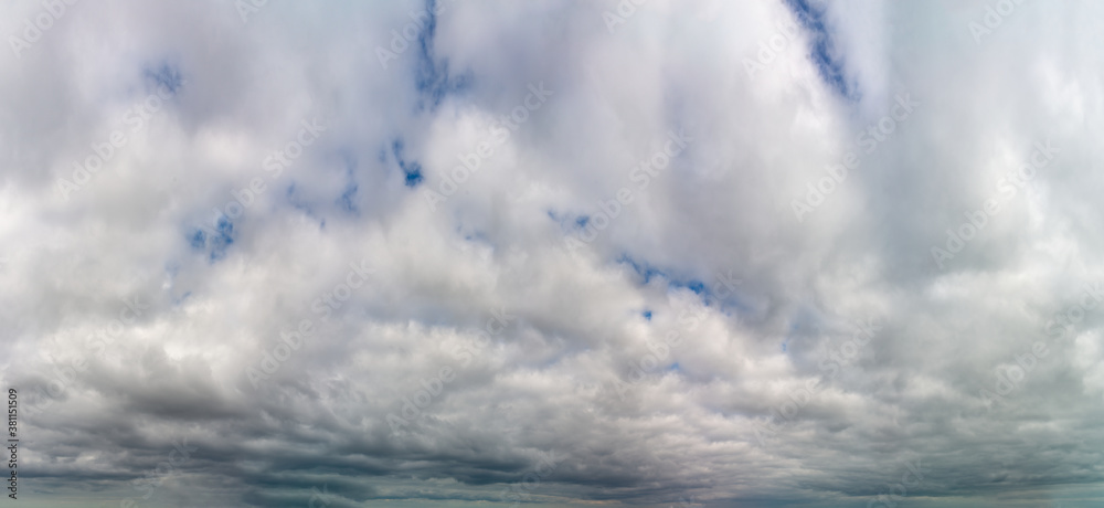 Fantastic dark thunderclouds, sky panorama Fantastic dark thunderclouds, sky panorama