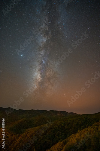 Milky Way in the Garajonay National Park, La Gomera