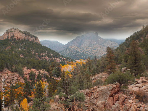 Shelf Road Cripple Creek Colorado in fall