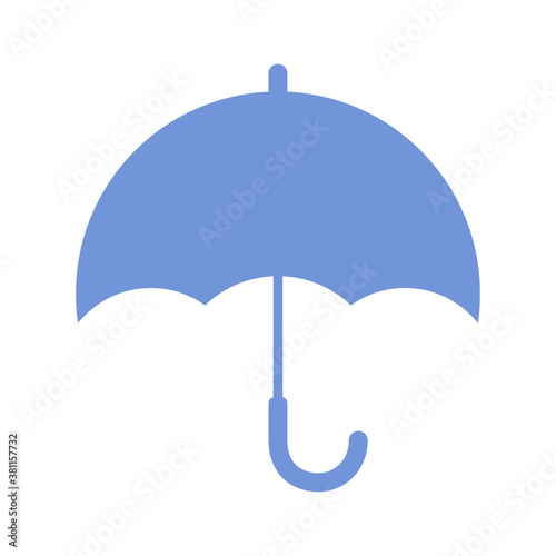 かわいい天気のアイコン_雨_傘_イラスト