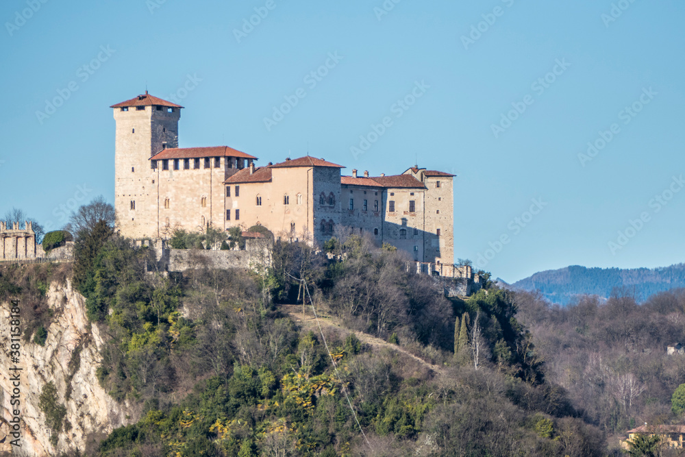Landscape of the castle of Angera