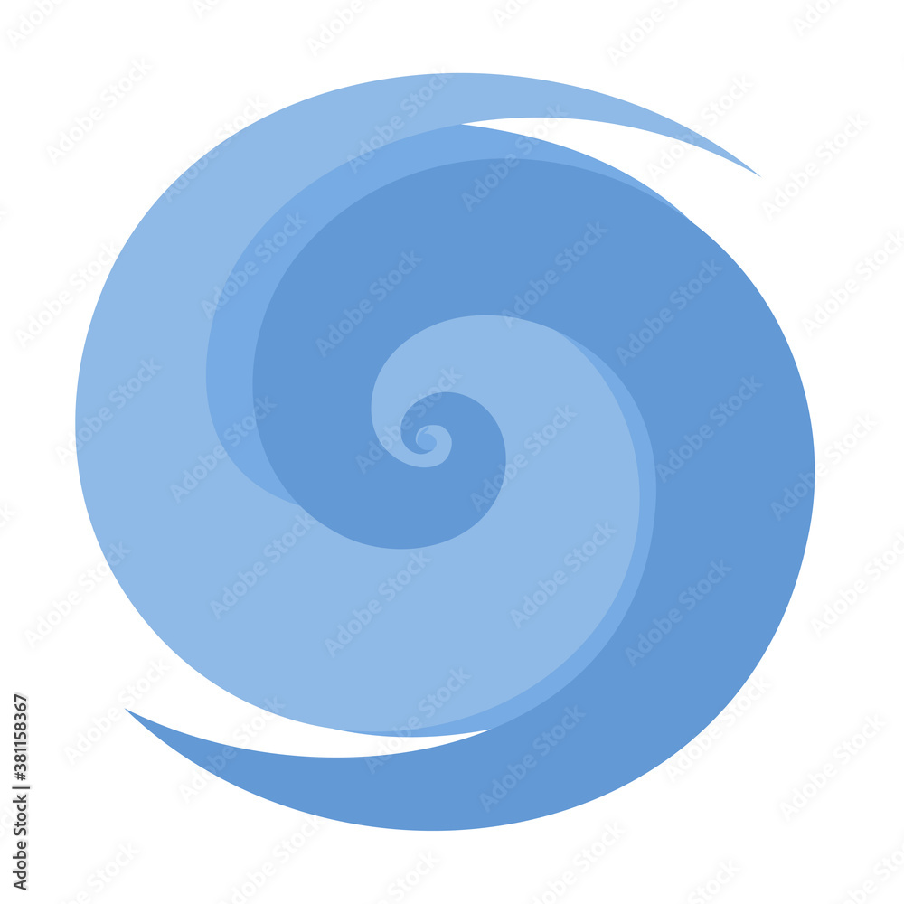 かわいい天気のアイコン 台風 渦巻き イラスト Vector De Stock Adobe Stock