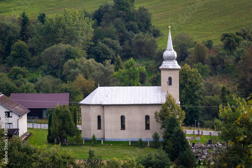 Church in village Leluchow, Poland photo