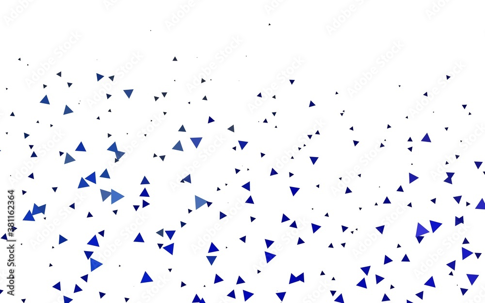 Light BLUE vector layout with lines, triangles. Abstract gradient illustration with triangles. Pattern can be used for websites.