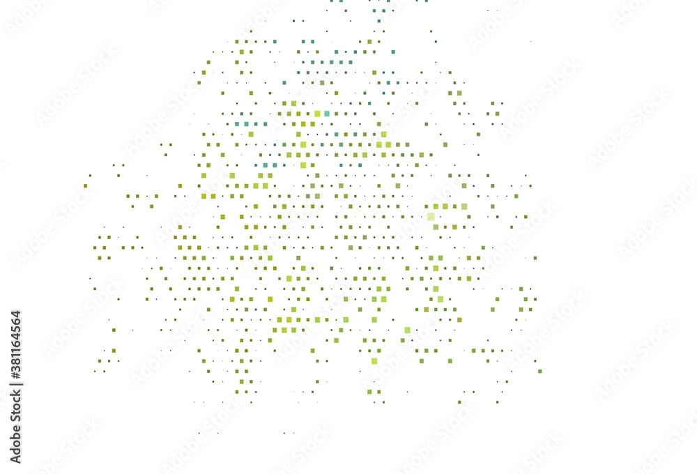Light Blue, Yellow vector template with crystals, rectangles.