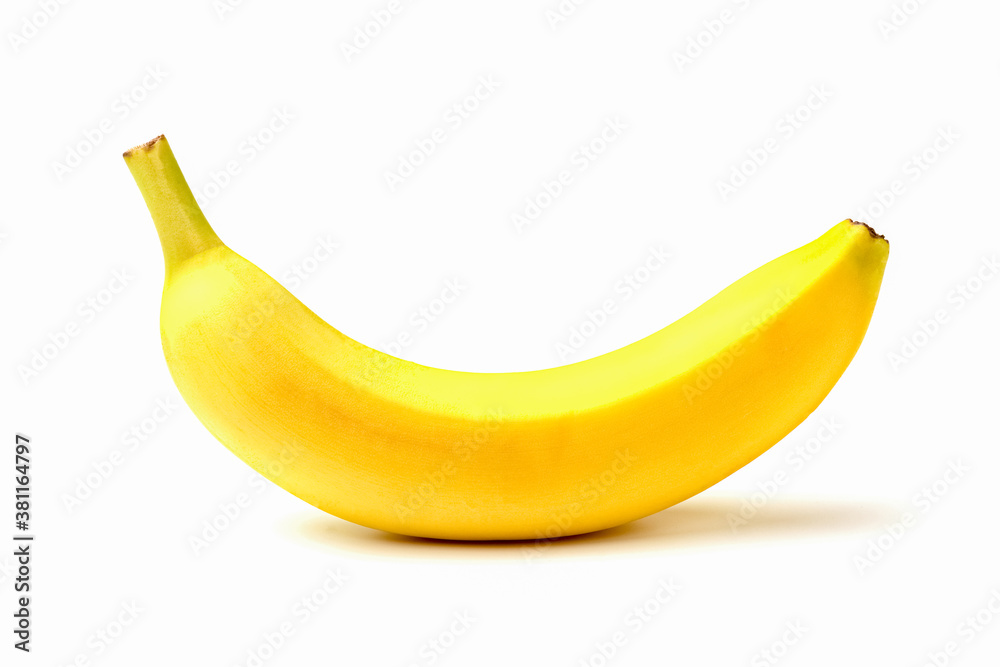 banana on a white background close-up. isolate banana on a white background close-up. isolate