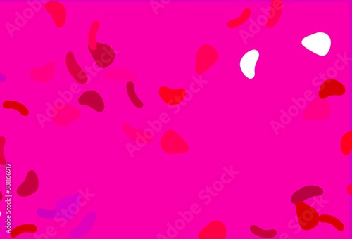 Light Purple, Pink vector backdrop with abstract shapes.