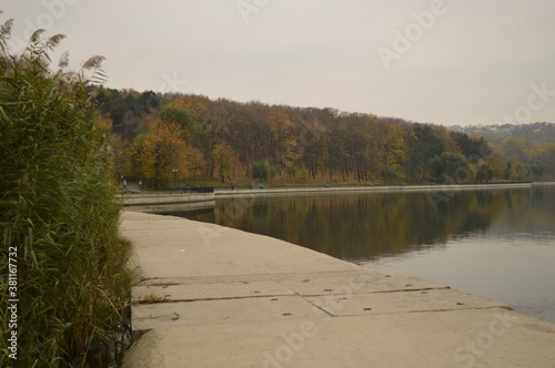 Beautiful autumn colors in Chisinau in Moldova, Eastern Europe