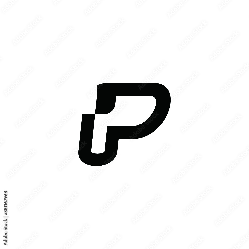 P alphabet dog logo technologies vector icon illustrations P alphabet dog logo technologies vector icon illustrations