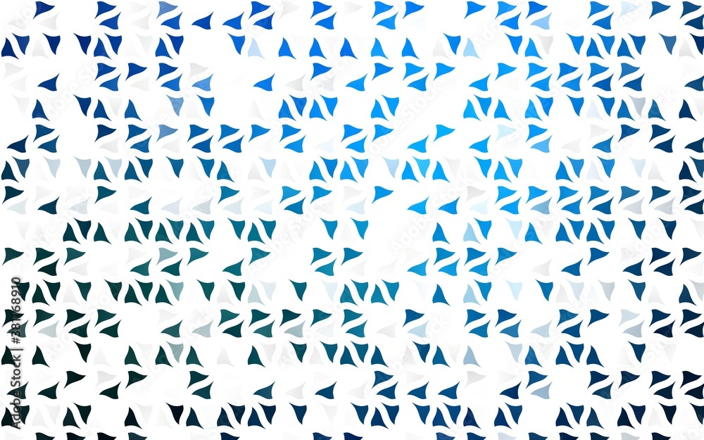Light BLUE vector template with crystals, triangles. Abstract gradient illustration with triangles. Smart design for your business advert.