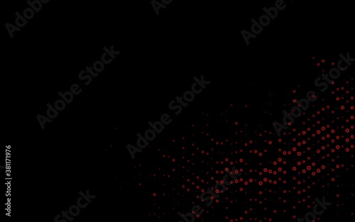 Light Red vector layout with circle shapes. Blurred decorative design in abstract style with bubbles. Pattern for beautiful websites.