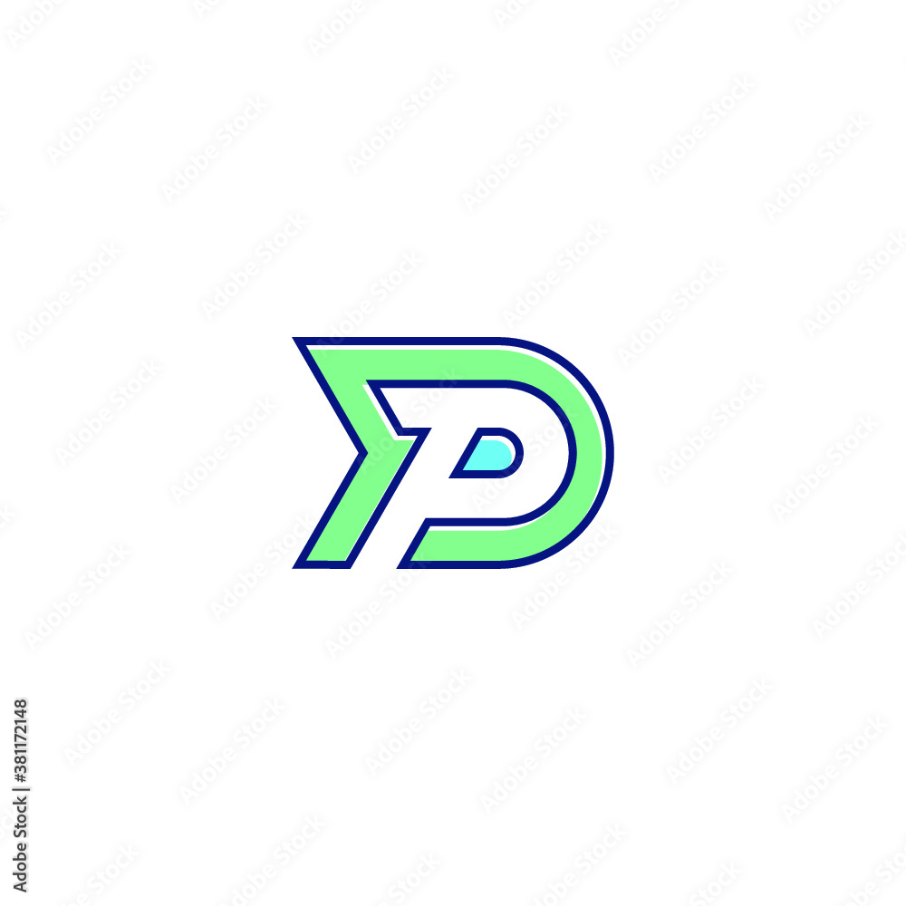PD alphabet logo lineart P technologies vector icon illustrations PD alphabet logo lineart P technologies vector icon illustrations