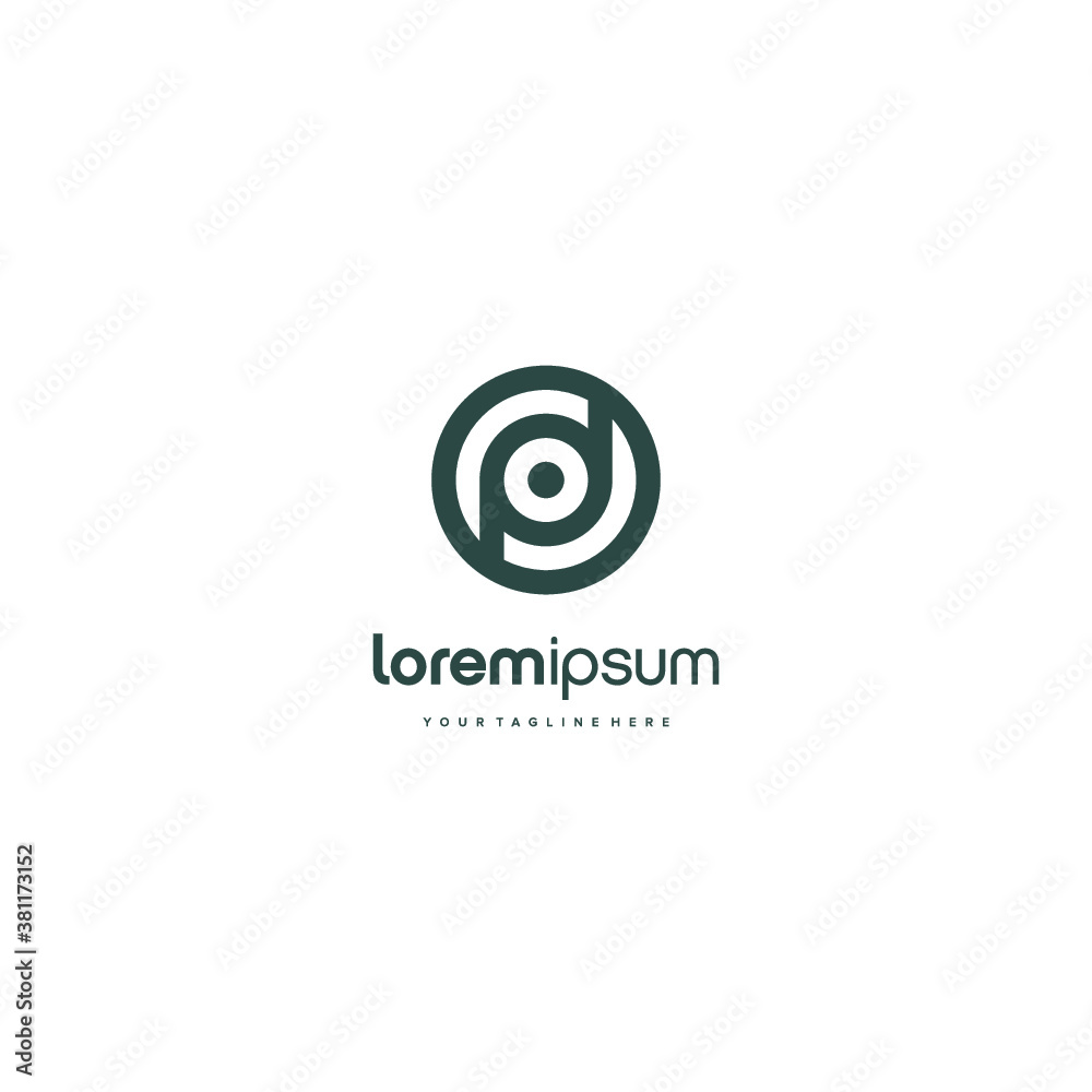 PD alphabet initial DP logo lineart circle vector technologies icon illustrations PD alphabet initial DP logo lineart circle vector technologies icon illustrations
