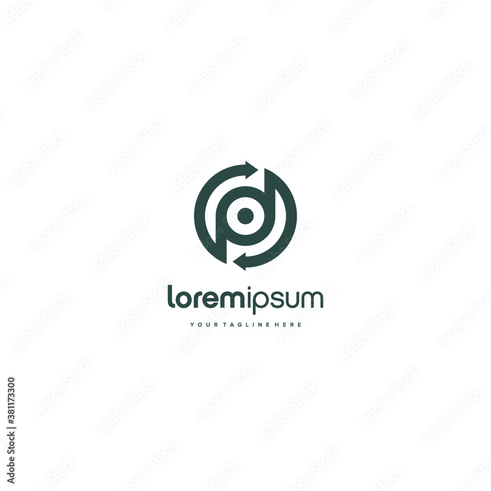 PD alphabet initial DP logo lineart circle vector technologies icon illustrations PD alphabet initial DP logo lineart circle vector technologies icon illustrations